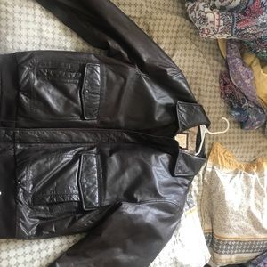 Brand New never worn Jo. A Banks leather jacket